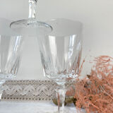 6 Cristal D'Arques water glasses model "VERSAILLES"