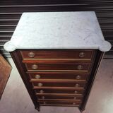 Semainier in mahogany Louis XVI style