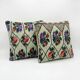 Set of 2 vintage kilim cushion covers 51x51 cm