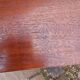 Vintage tubular desk year 50 in solid teak and light wood veneer