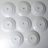 Terre de fer 8 Art Deco flat plates NORMAND model