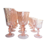18 rosaline pink foot glasses
