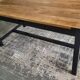 Industrial dining table (mango wood) for 6 people