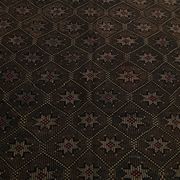 Tapis Kilim Vintage Noir et Brun à Motifs Géométriques, 183x297 Cm