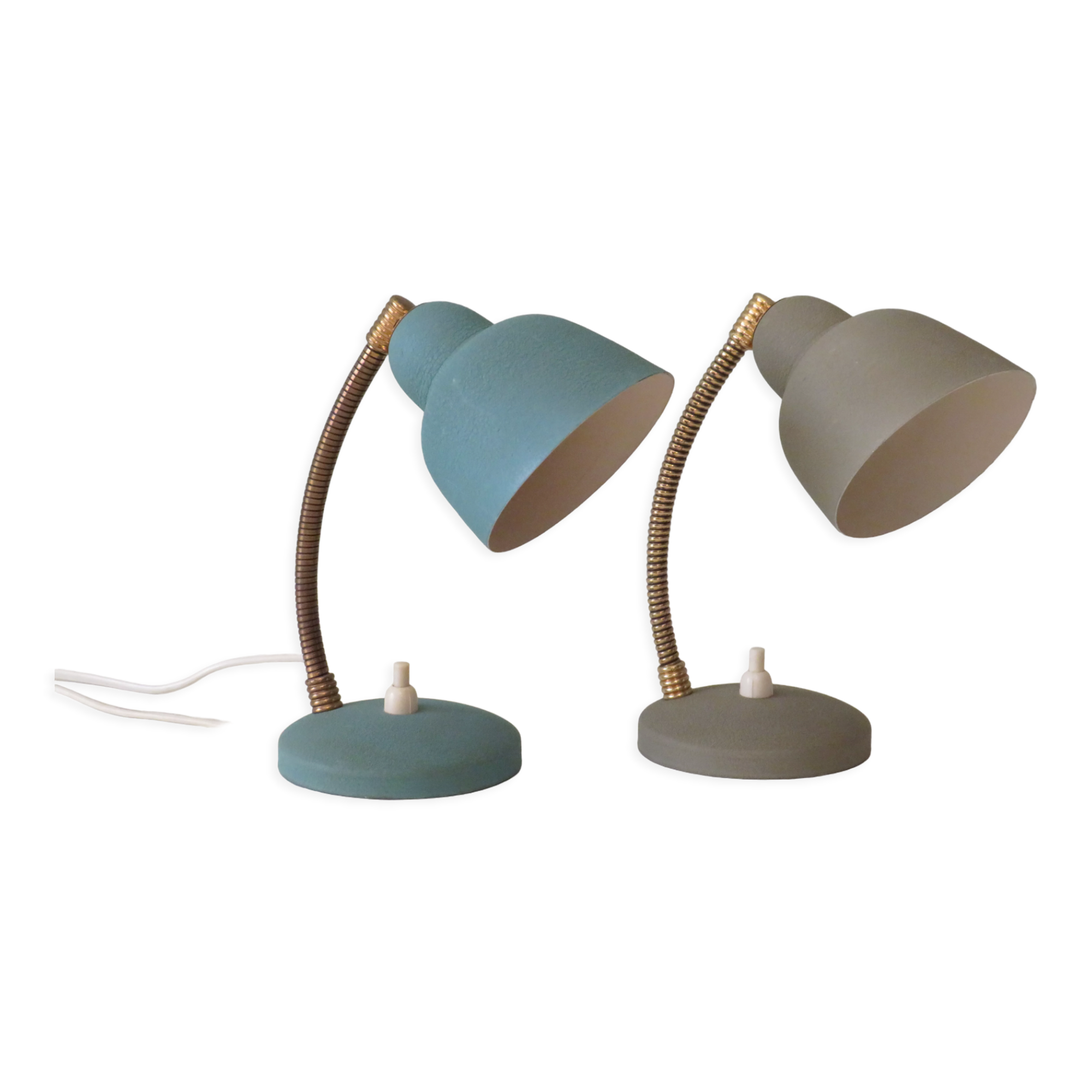 Lampes de chevet par Aluminor France 1950
