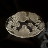 Fruit cup, glass, frosted décor and foot, bright