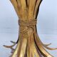Gilt metal coffee table style Coco Chanel France 1960s