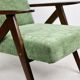 Fauteuil vintage vert olive modèle B-310, années 1970