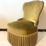 Toad armchair in gold velvet