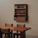 Antique solid wood wall shelf, France, 19th century