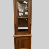 Showcase in two directoire style frames in solid walnut XX century