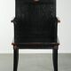 Chaise en bois noir / chaise d'appoint de style chinois