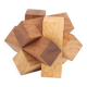 Wooden puzzle paperweight, 1970s