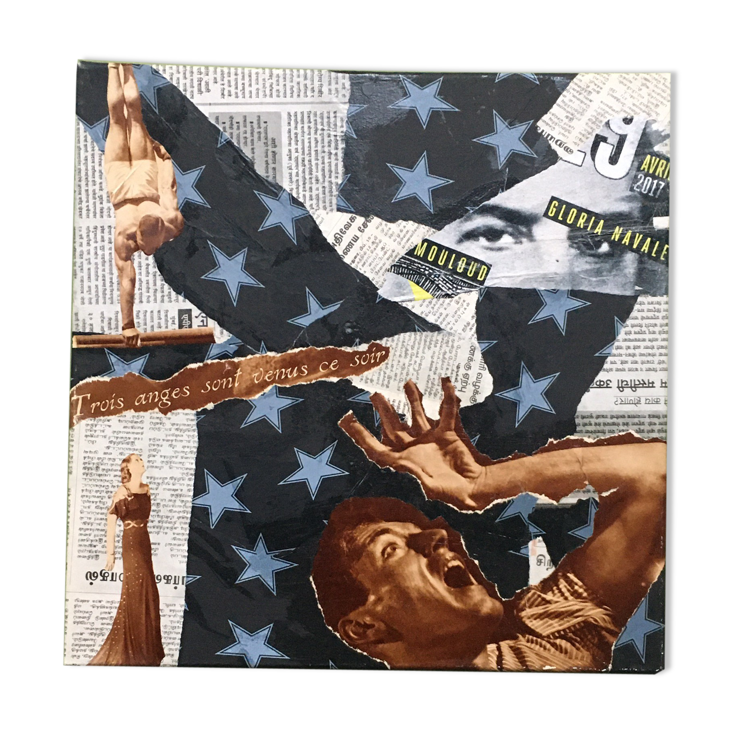 Collage "3 angels" by Pedro de Sagan