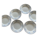 Set of 7 Gien dessert plates PATAY model
