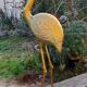 Brass flamingo