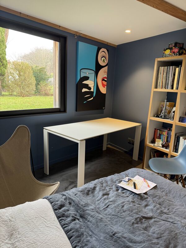 Table four soft touch  kartell 158x 79x72 cm blanc