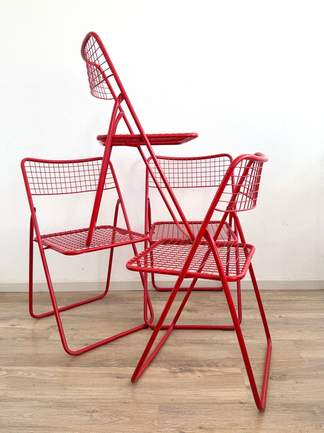 Set of 4 Ted Net chairs, Niels Gammelgaard