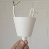 Vintage brass and bubble glass pendant lamp mid century modern hanging lamp