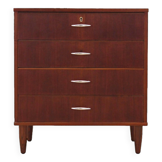 Teak chest of drawers, Danish design, 1970s, production: Denmark