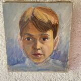 Old oil portrait