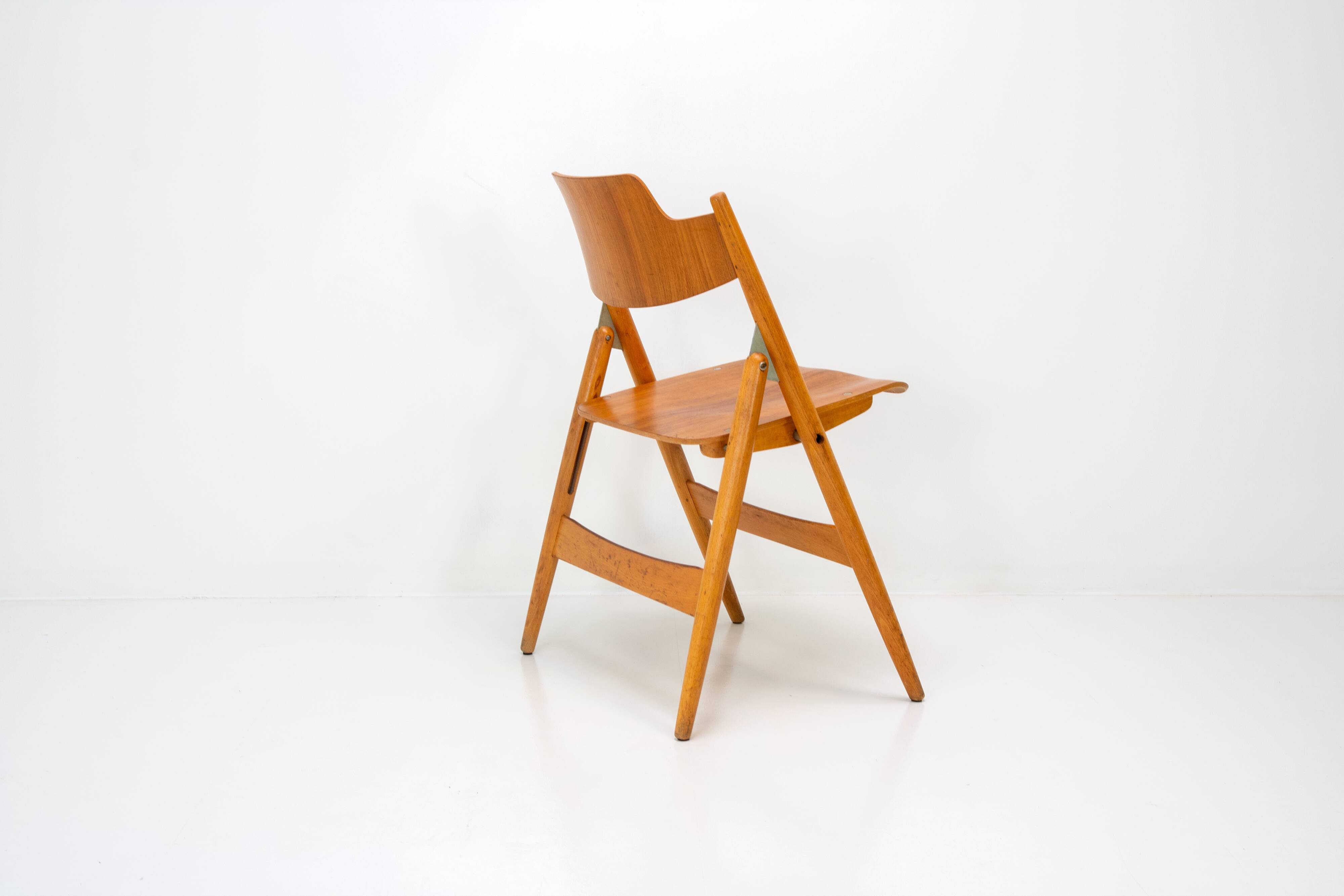 Set of 4 Egon Eiermann SE18 Folding Chairs