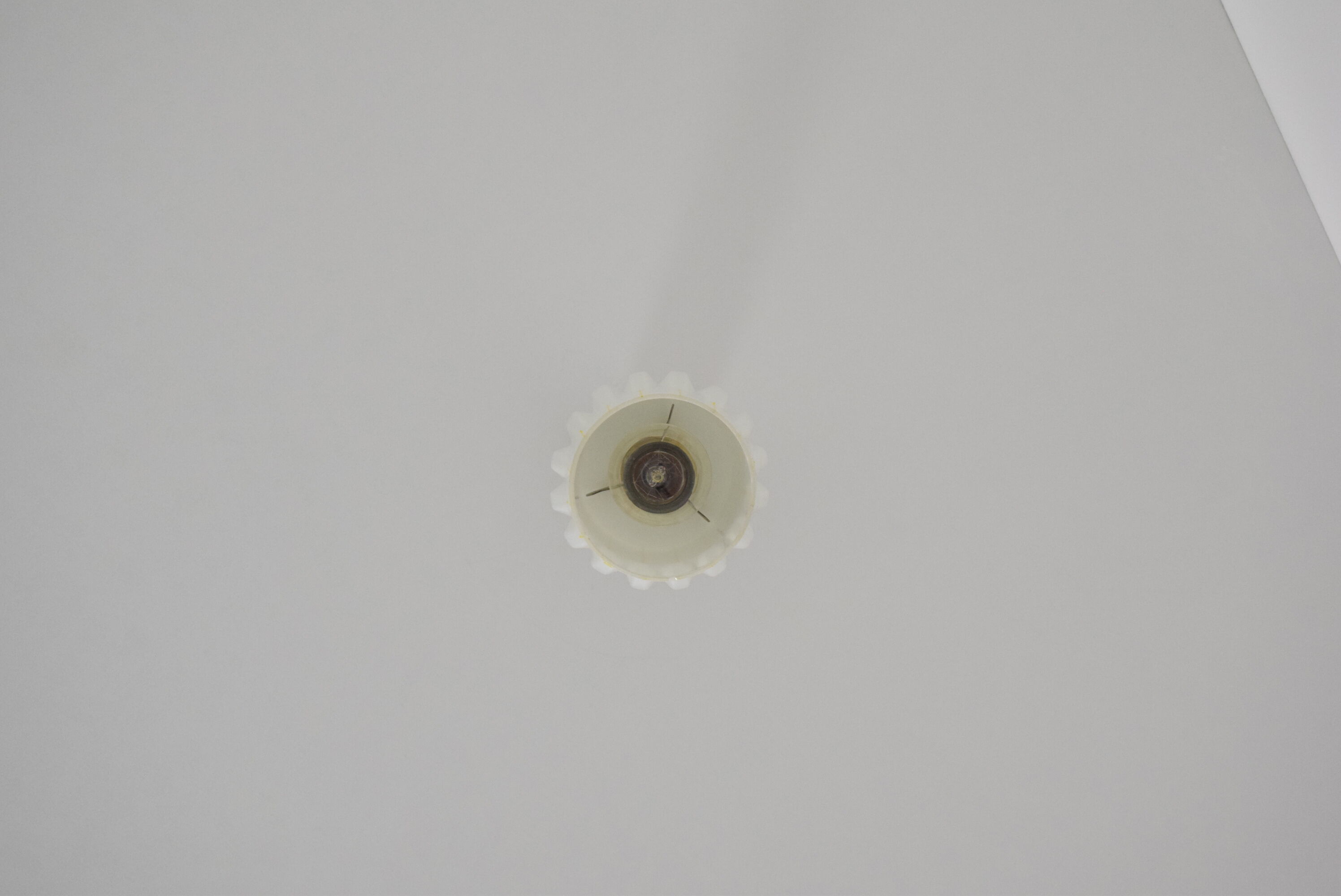Suspension en verre du milieu du siècle années 1960