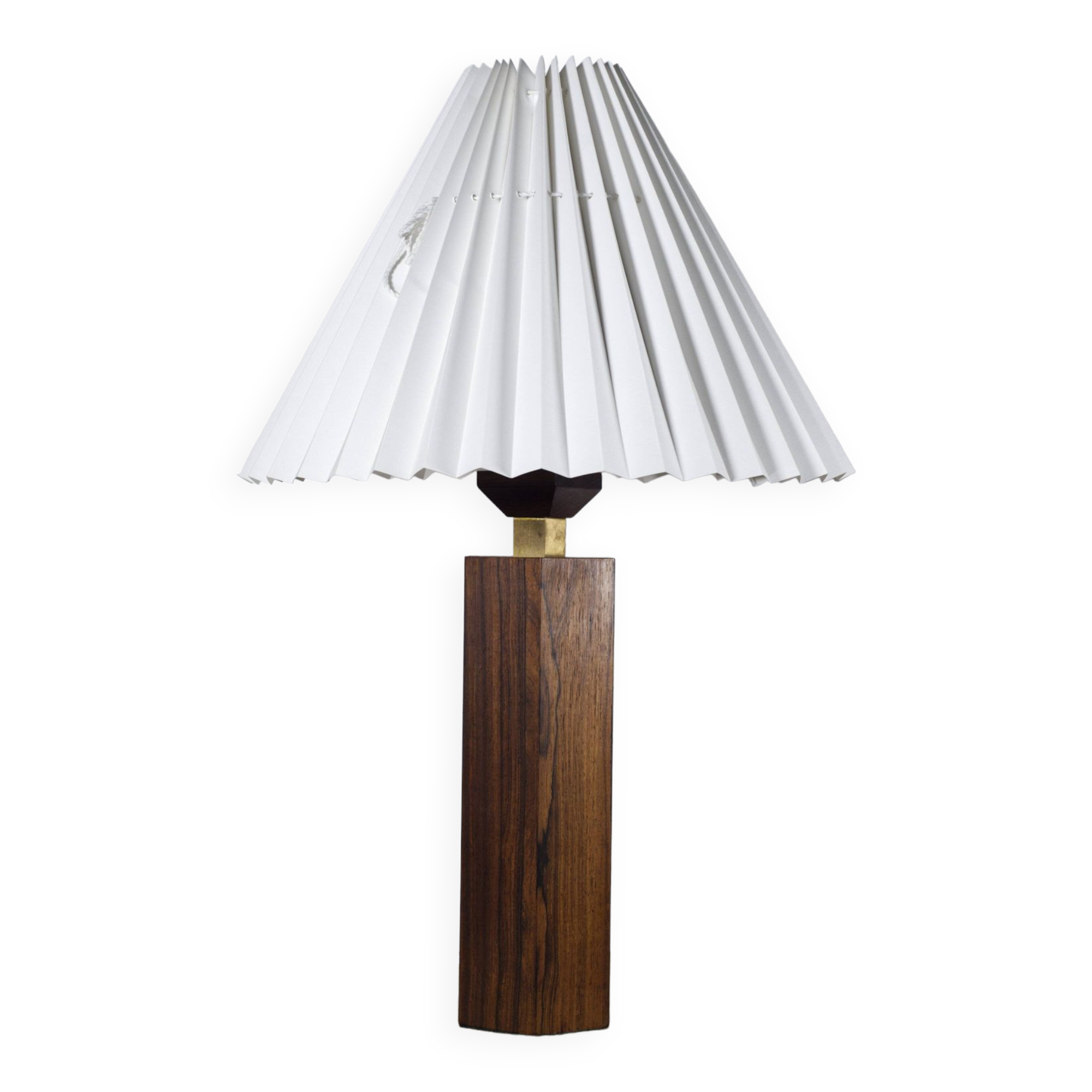 Vintage Danish rosewood table lamp