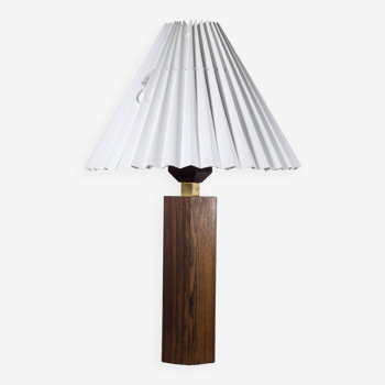 Lampe de table danoise vintage en palissandre