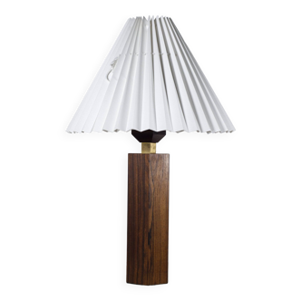 Lampe de table danoise vintage en palissandre