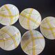 5 deep plates from Gien model "Sarabande" in good condition.