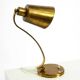 Beautiful, rare, large, heavy mid-century modern brass table lamp