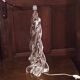 Lamp foot in twisted Sèvres crystal 1960