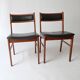 Paire de chaises Danmark design scandinave 1960 vintage des années 70 1970