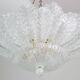 Taormina, Large Size Murano Clear trasparent Vintage Glass Ceiling Light, 1