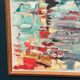 Swedish Oil on Canvas“Abstract Composition” by Klas Engman– Vintage &Framed