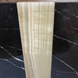 pair of Art Deco bookends in black marble and onyx