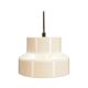 White pendant lamp, Danish design, 1970s, production: Denmark