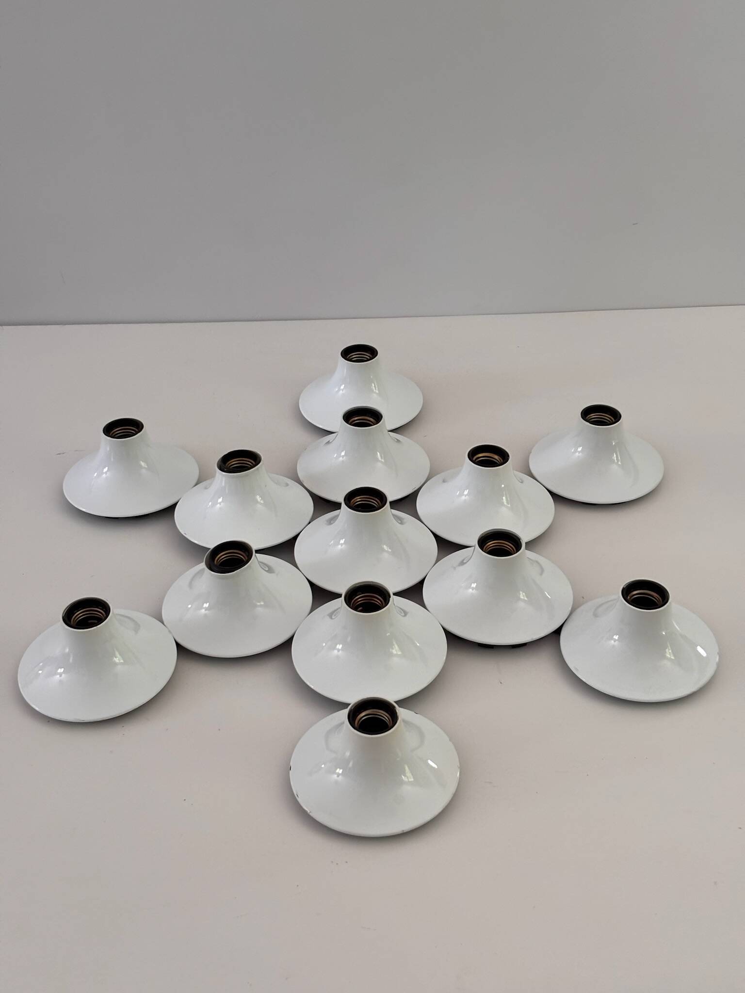 Composition of 13 Teti Wall Lights by Vico Magistretti for Artemide 1970 ABS Sp