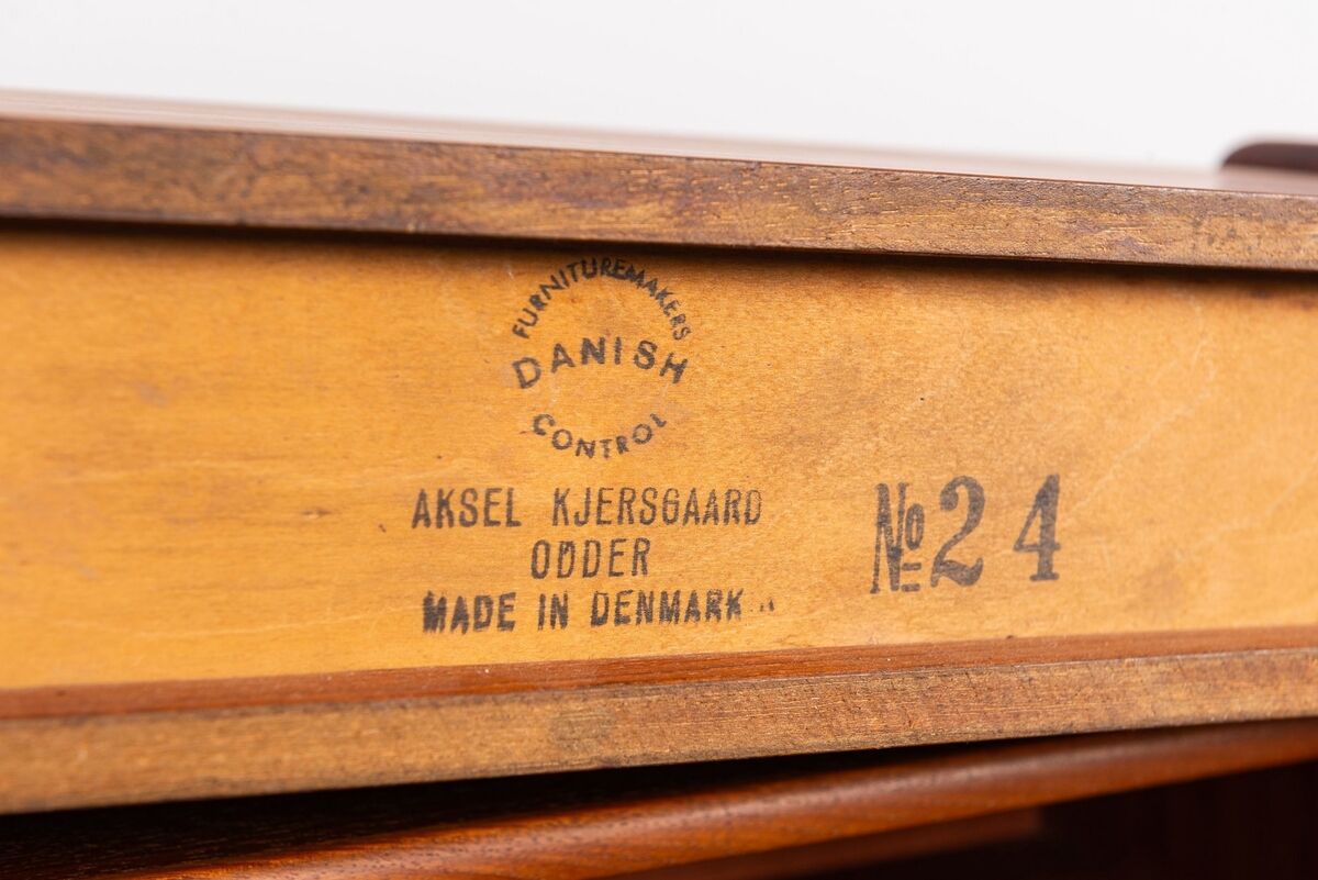 Aksel Kjersgaard floating nightstands No 24 in teak Odder Denmark 1960