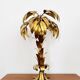 Gilded Italian Hollywood Regency Palm Tree Table Lamp by Hans Kögl