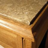 Console, desserte bois et marbre art deco - annees 30