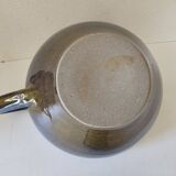 Teapot and milk jug set in glazed ceramic (cobalt blue) design