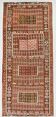 6x14 Kilim Warm Earthy Tons Long Wide Handmade Kilim Rug, 183x416 Cm