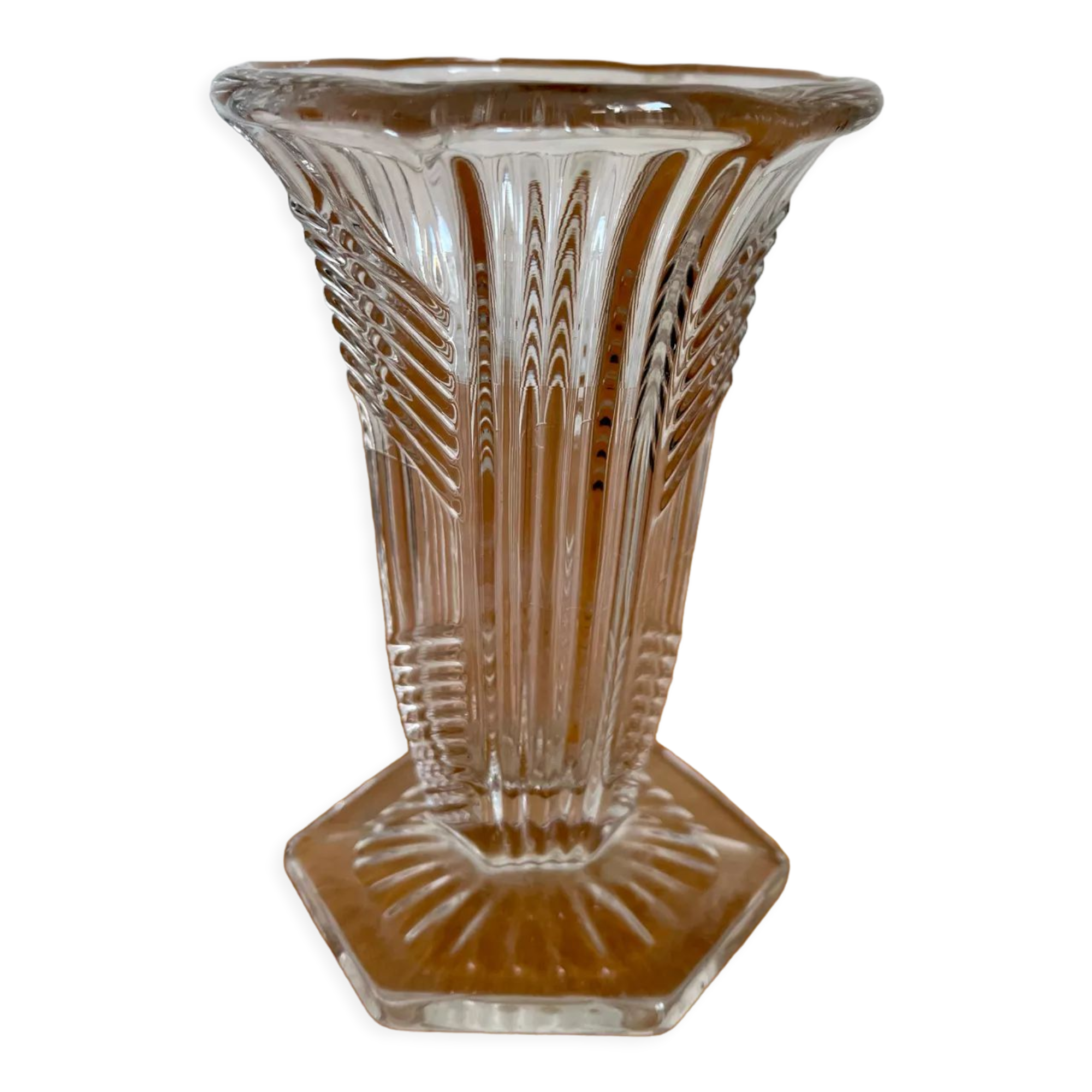 Vase Art Déco en verre