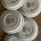 Set of 5 vintage plates Cheeses from France Saint Amand