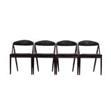 Set of four rosewood chairs, Danish design, 1970s, designer: Kai Kristiansen