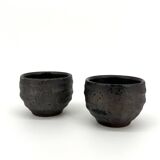 Pair of sake cups - coffee