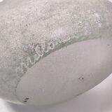 Handmade Scavo Glass Bottle / Vase by Luigi Mellara, Italy