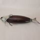Italian Tre Spade Fish Shaped Rose Wood & Silverplate Pepper Mill or Grinde